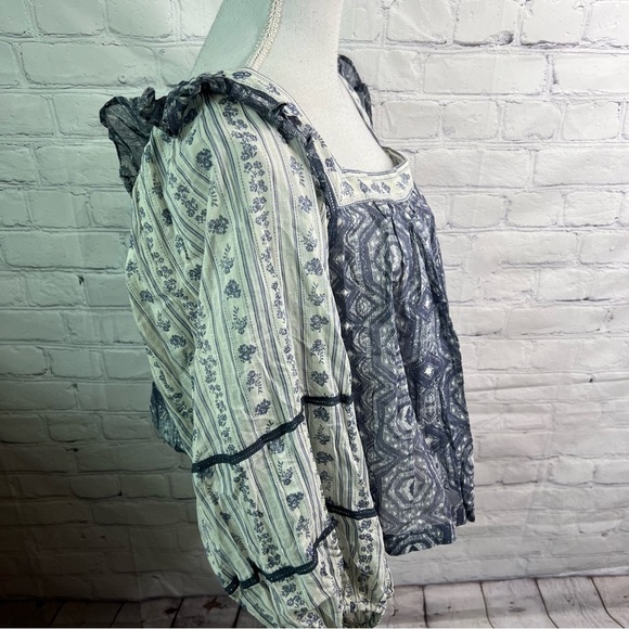 Free People Mostly Meadow Blouse Top Large NWT - Picture 2 of 8